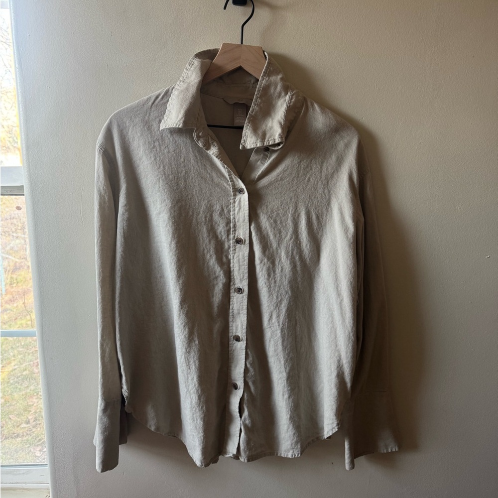 H&M Linen Blend Blouse